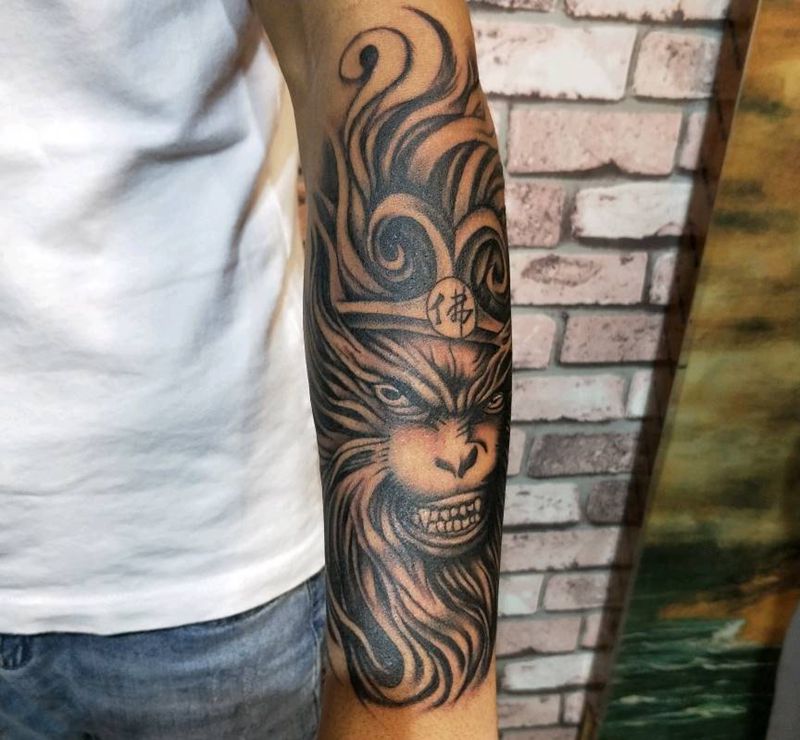 至尊宝纹身图片