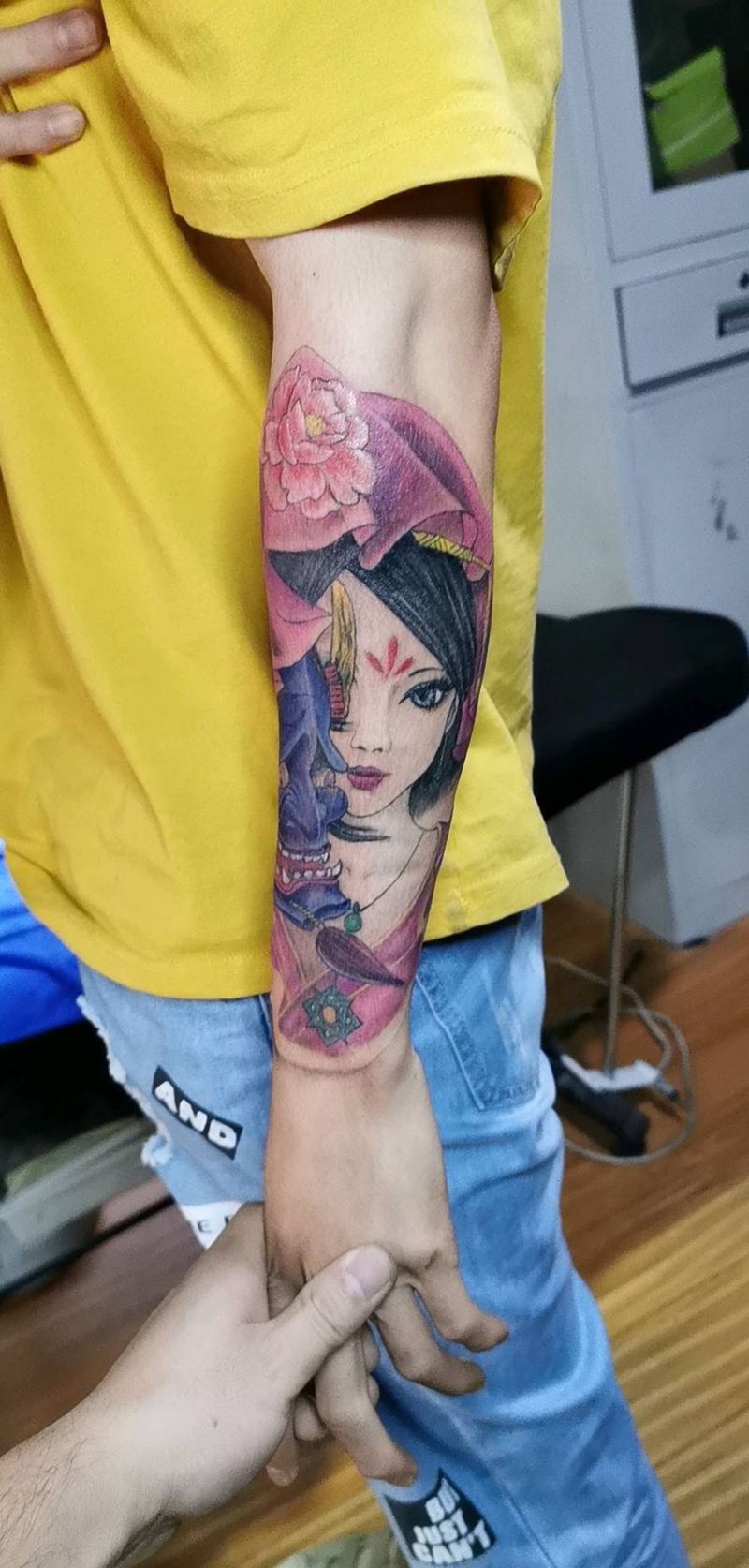 艺伎纹身图片_手臂纹身图案