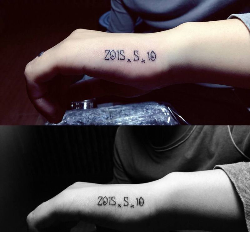 结婚日子纹身图片