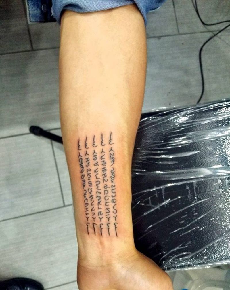 五条经纹身图片