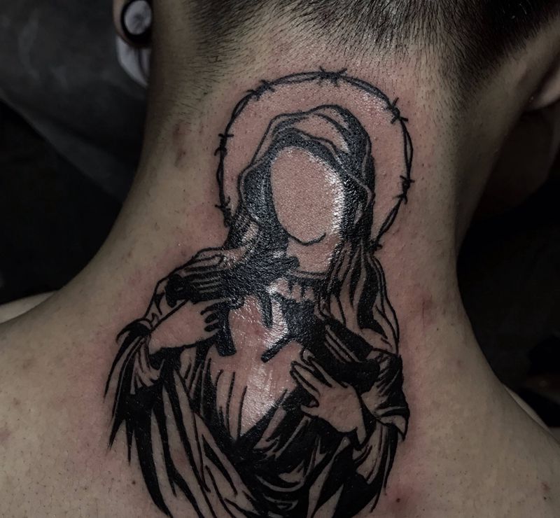 圣母纹身图片