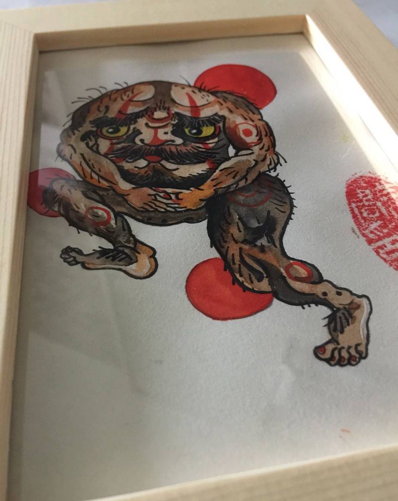 日式小清新  稿纹身图片