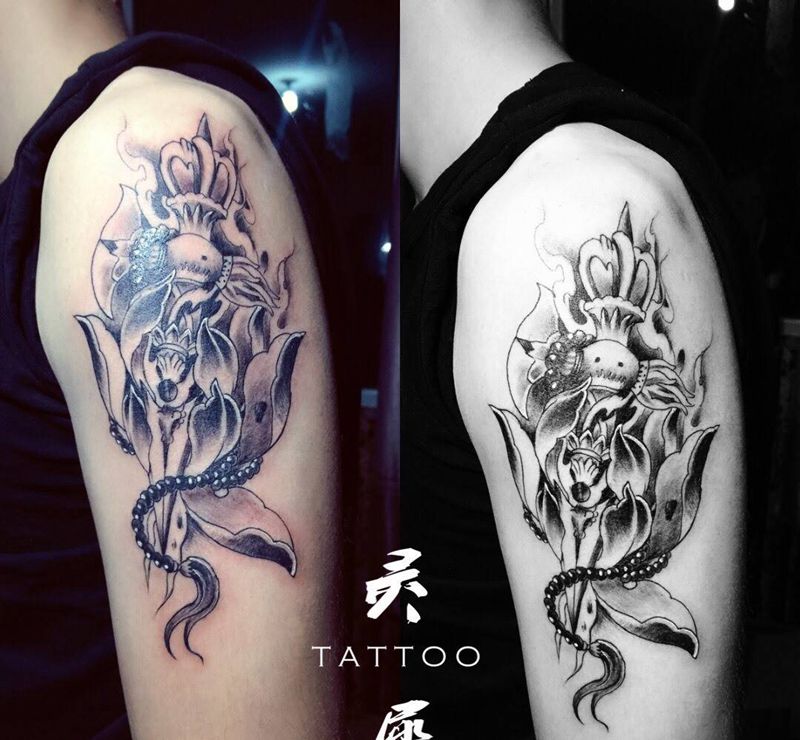 降魔杵纹身图片