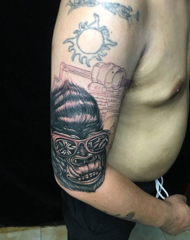 动漫猩猩纹身图片