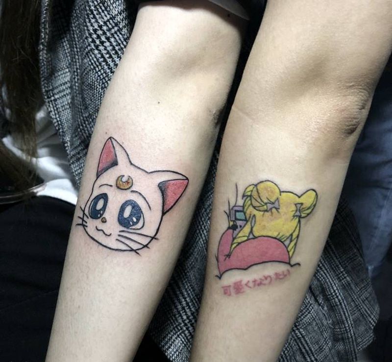 美少女战士纹身图片_手臂纹身图案