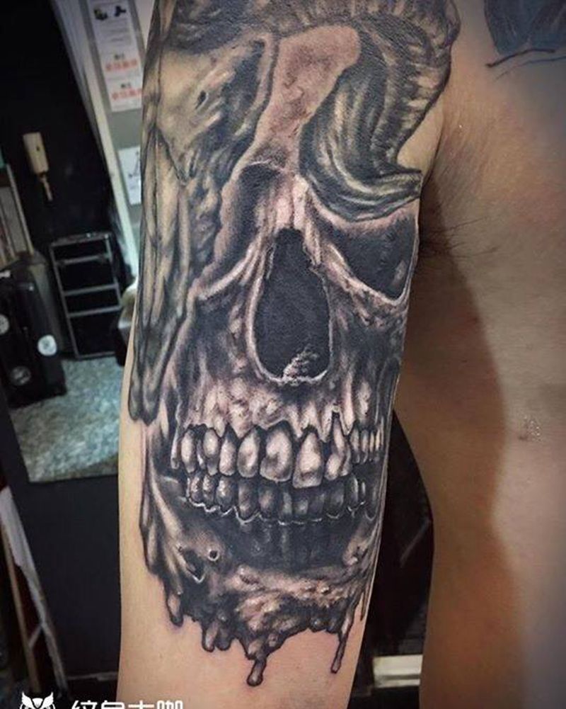 骷顱纹身图片