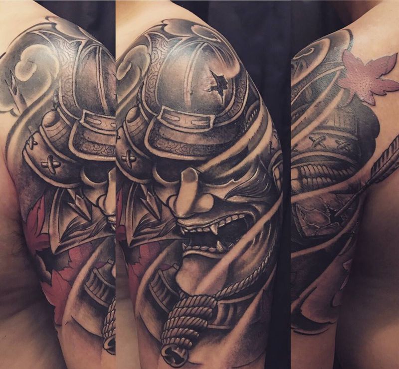 鬼武者纹身图片