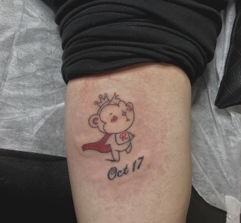 小猴子纹身图片