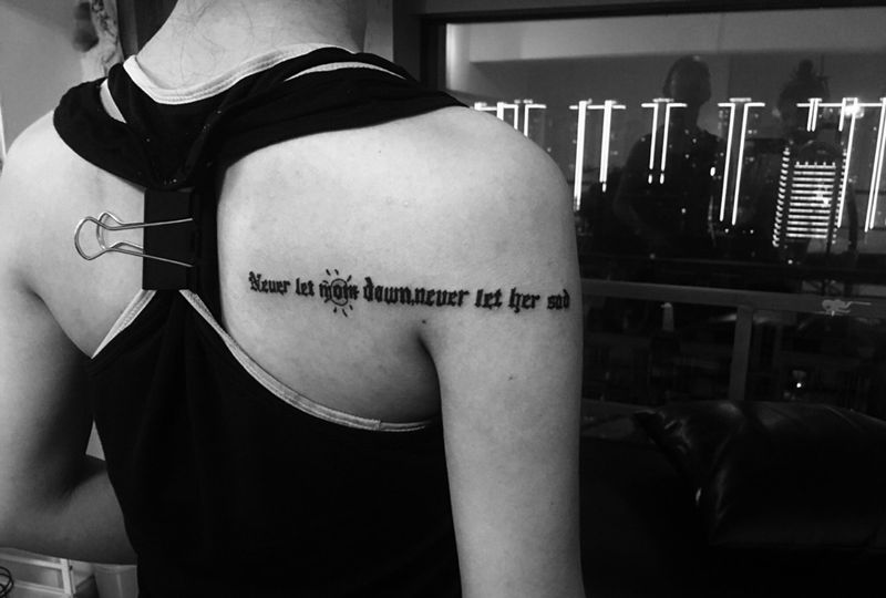 哥特体纹身图片