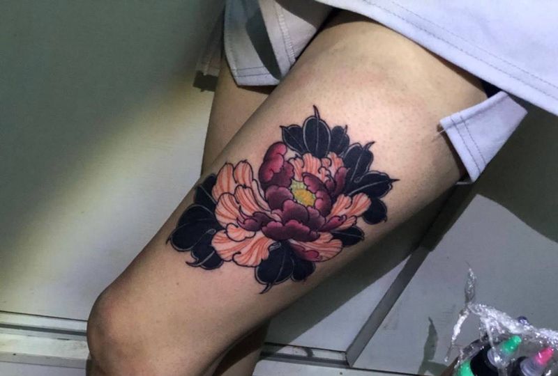 花 杜师傅做纹身图片