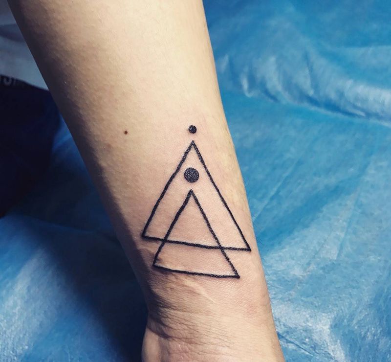 三角纹身图片