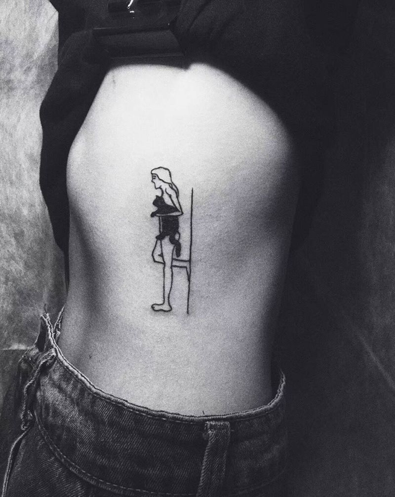 爱猫咪纹身图片