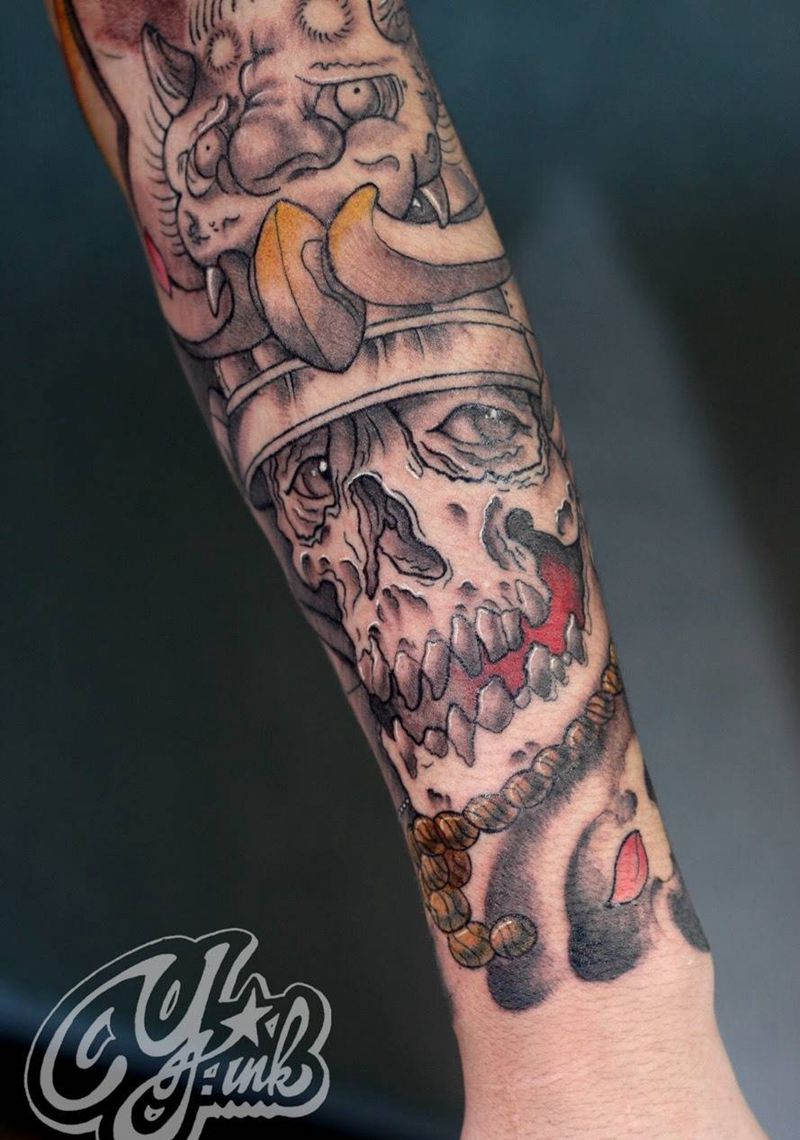 鬼武士（未完）纹身图片