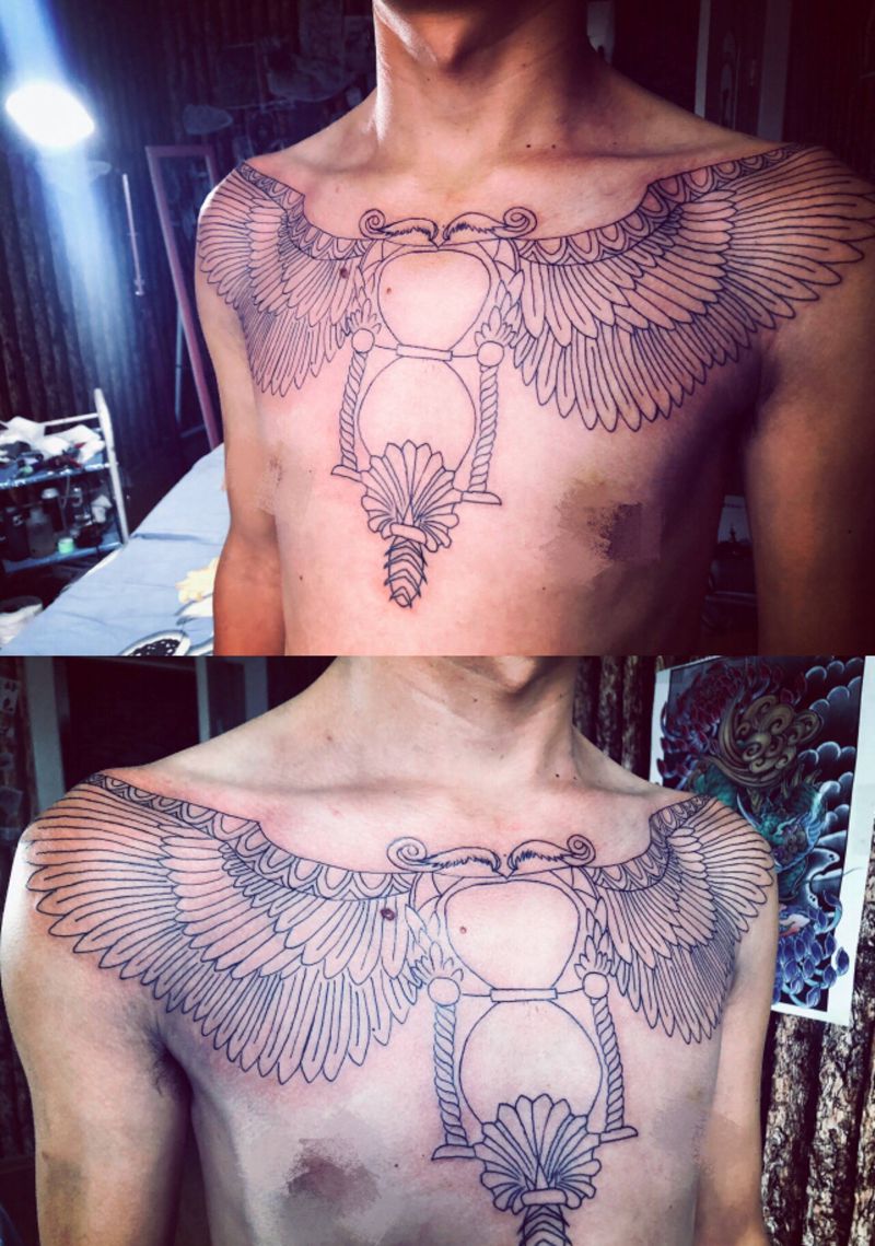 翅膀纹身图片