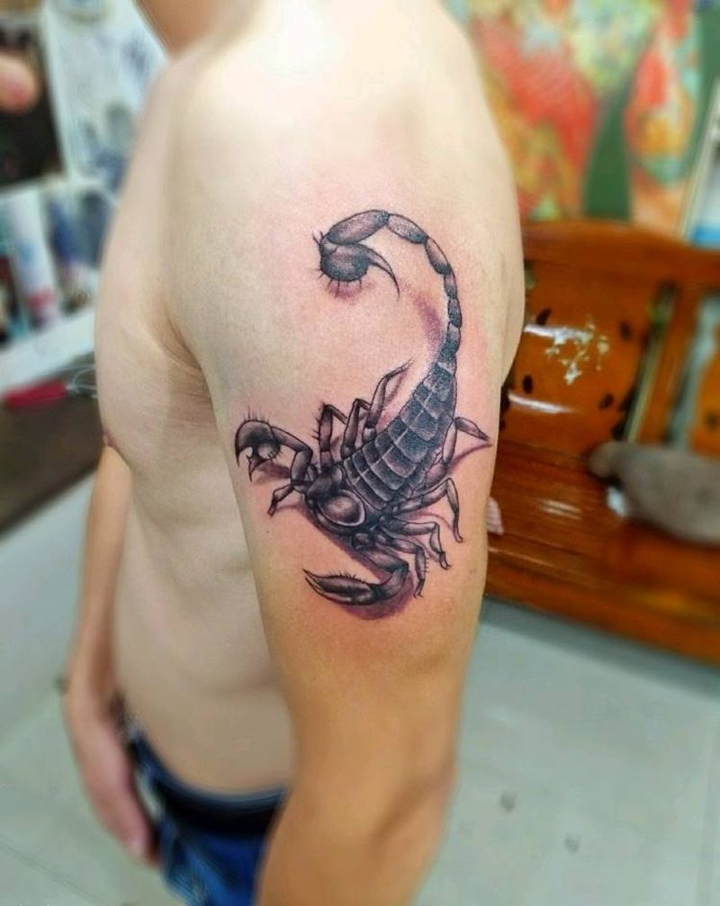 蝎子纹身图片