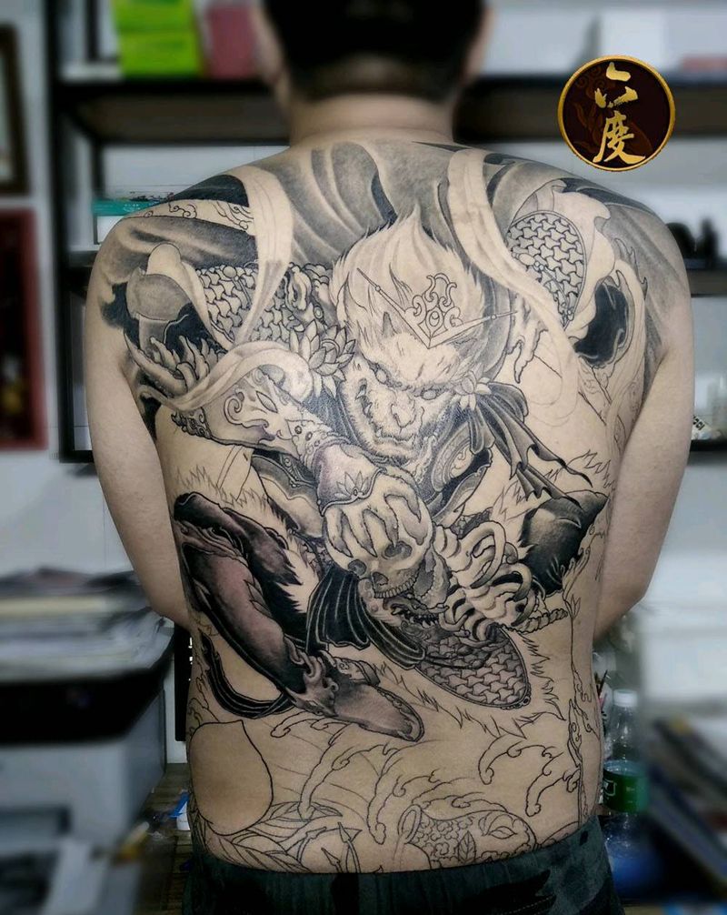 孙悟空纹身图片