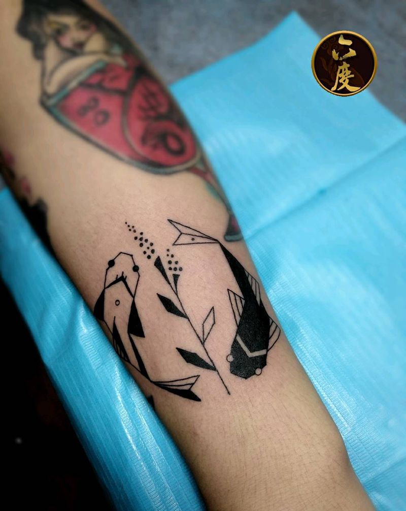 双鱼儿纹身图片