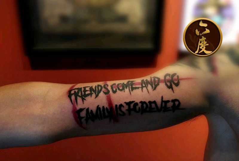 箴言纹身图片_手臂纹身图案