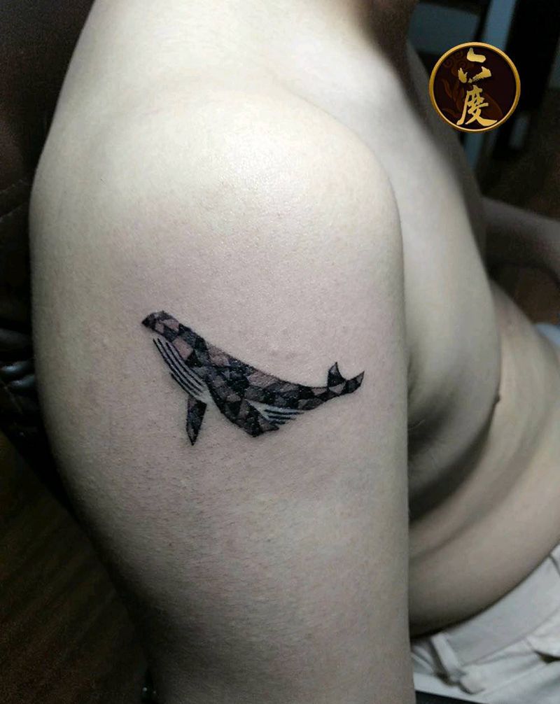 小鲸鱼纹身图片