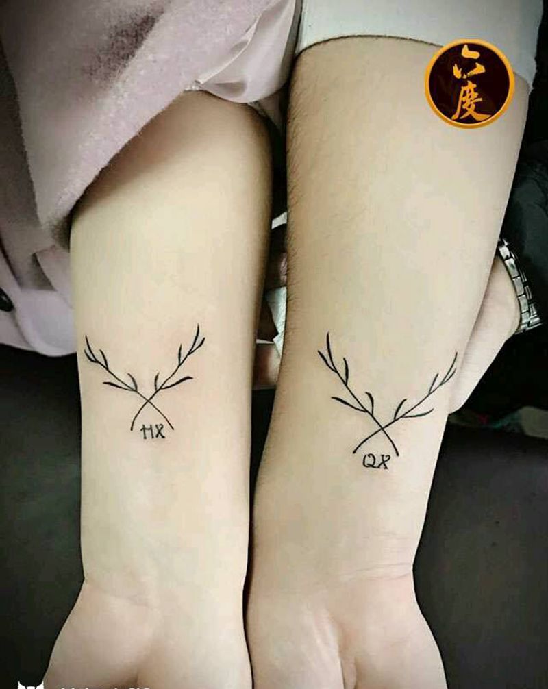 小清新纹身图片_手臂清新字符动物纹身图案