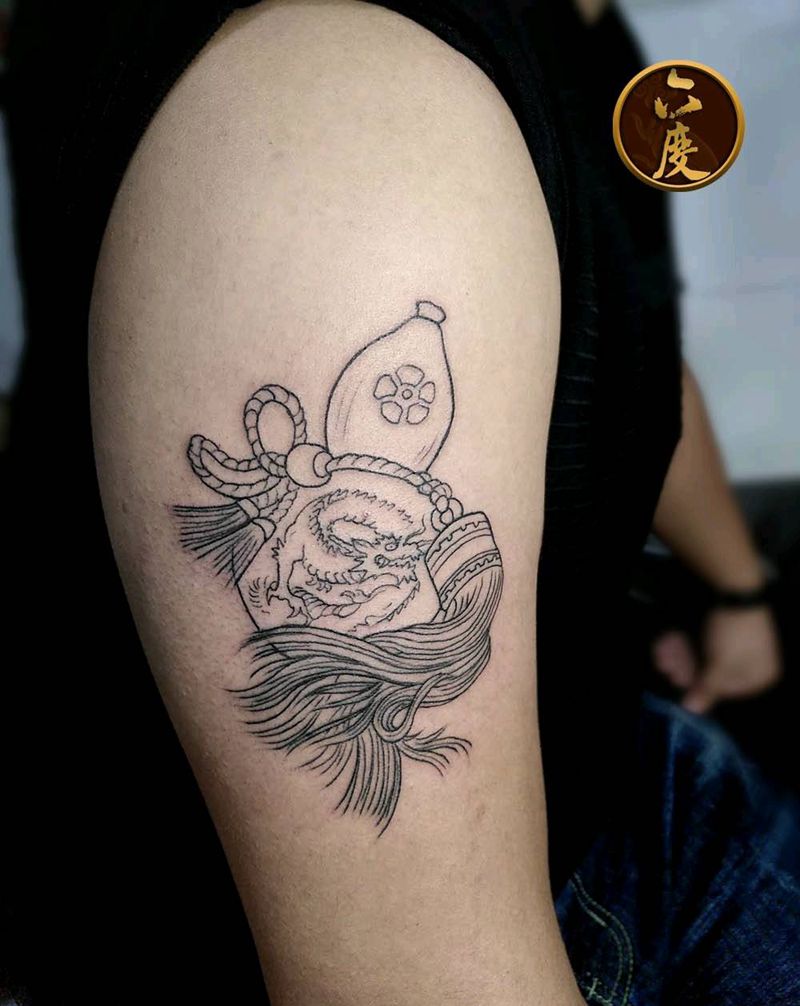 葫芦纹身图片_手臂新传统纹身图案