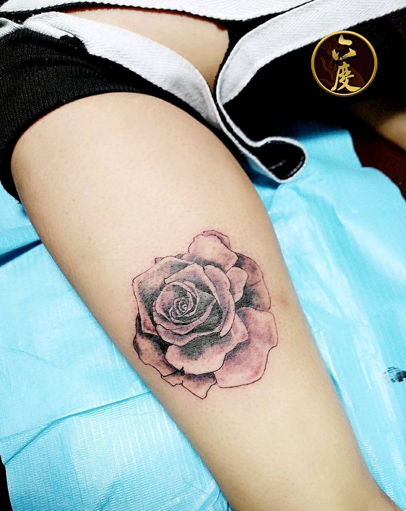 玫瑰纹身图片