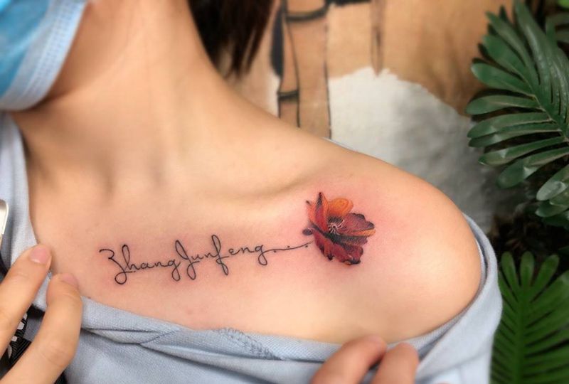 小家伙两枚纹身图片