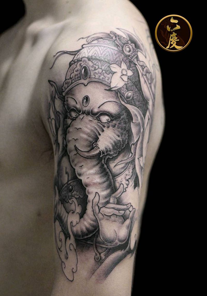 象神纹身图片