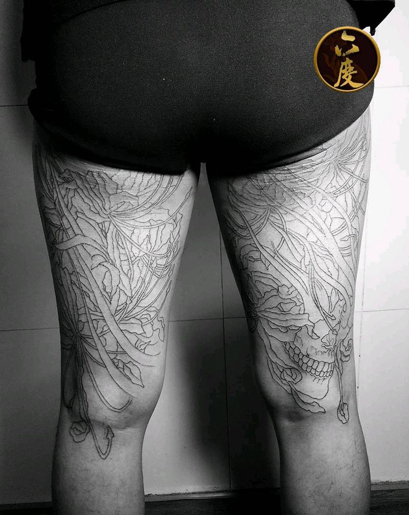 彼岸花纹身图片