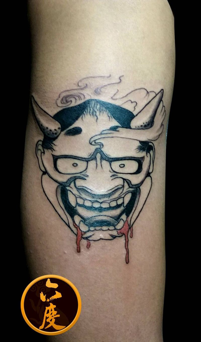 滴血小般若纹身图片_般若日式纹身图案