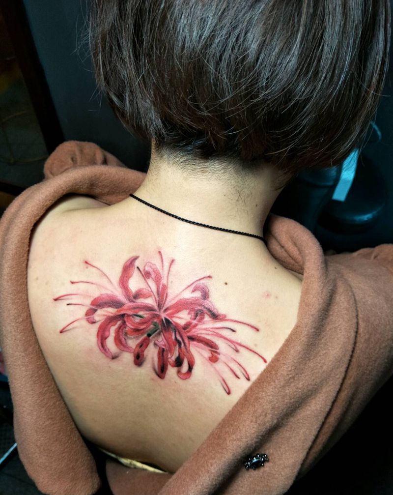 彼岸花纹身图片