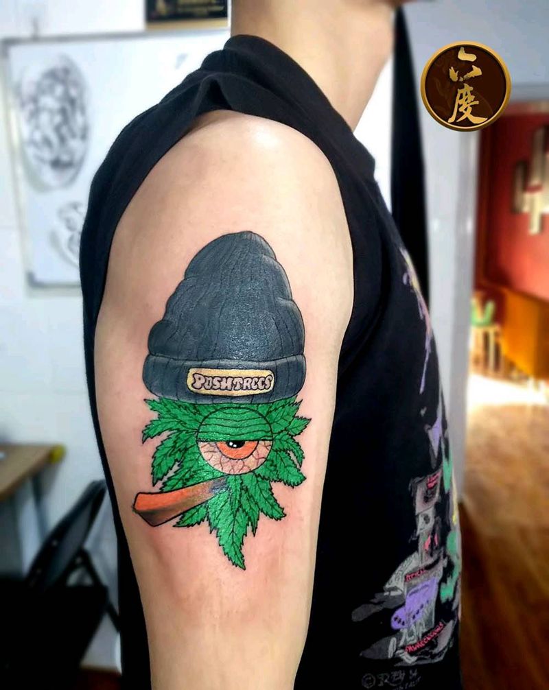 遮盖旧纹身纹身图片_手臂New School纹身图案