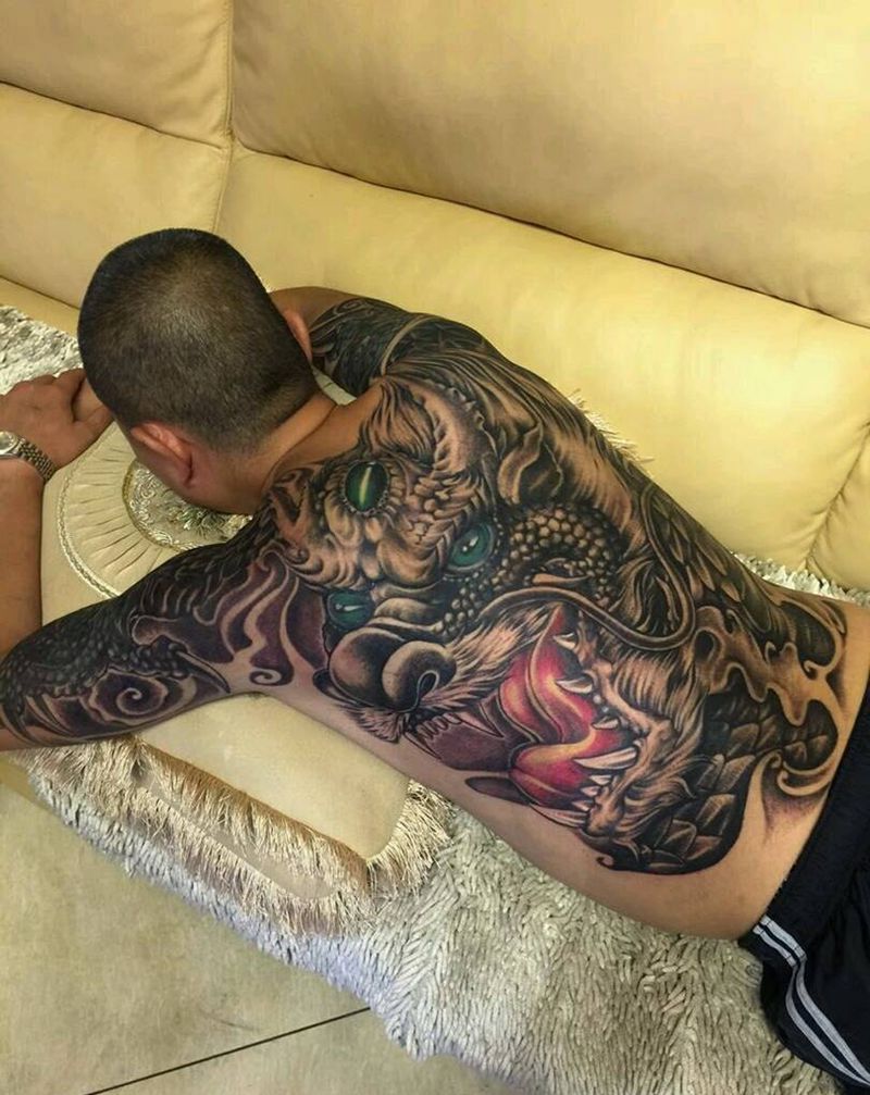 龙龙，纹身图片