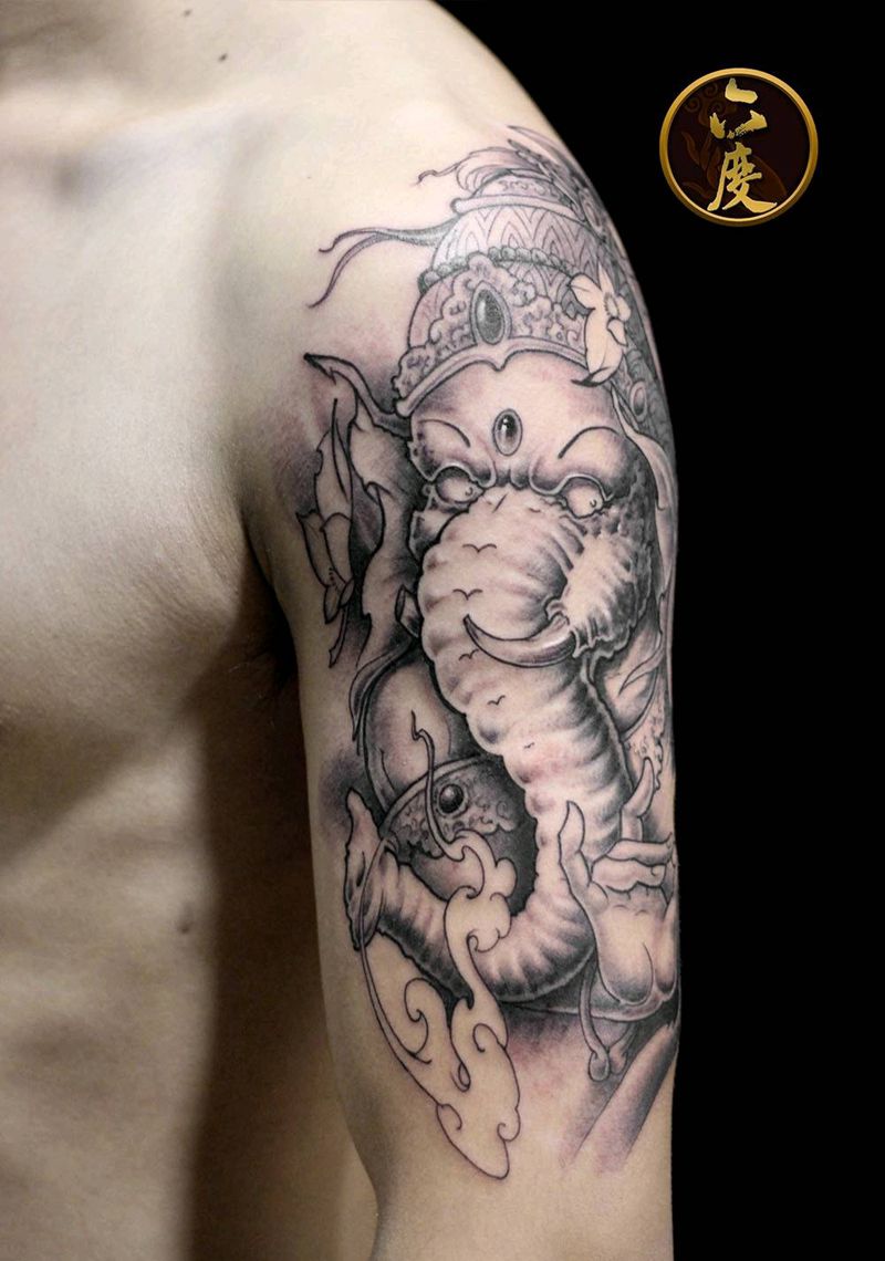 象神纹身图片