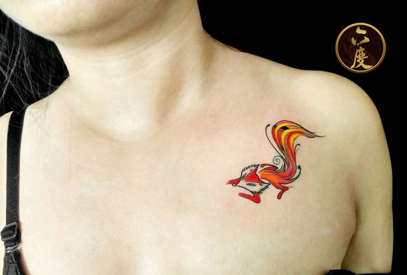 小狐狸纹身图片