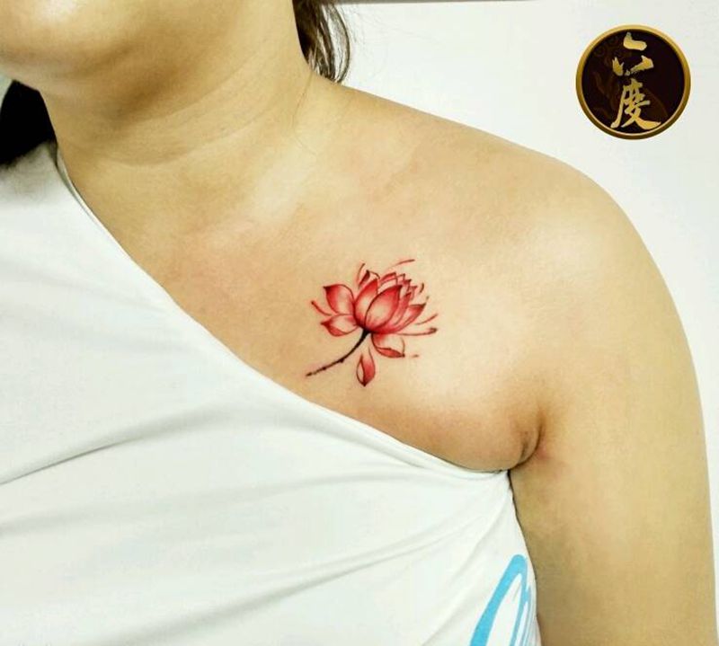 红莲纹身图片