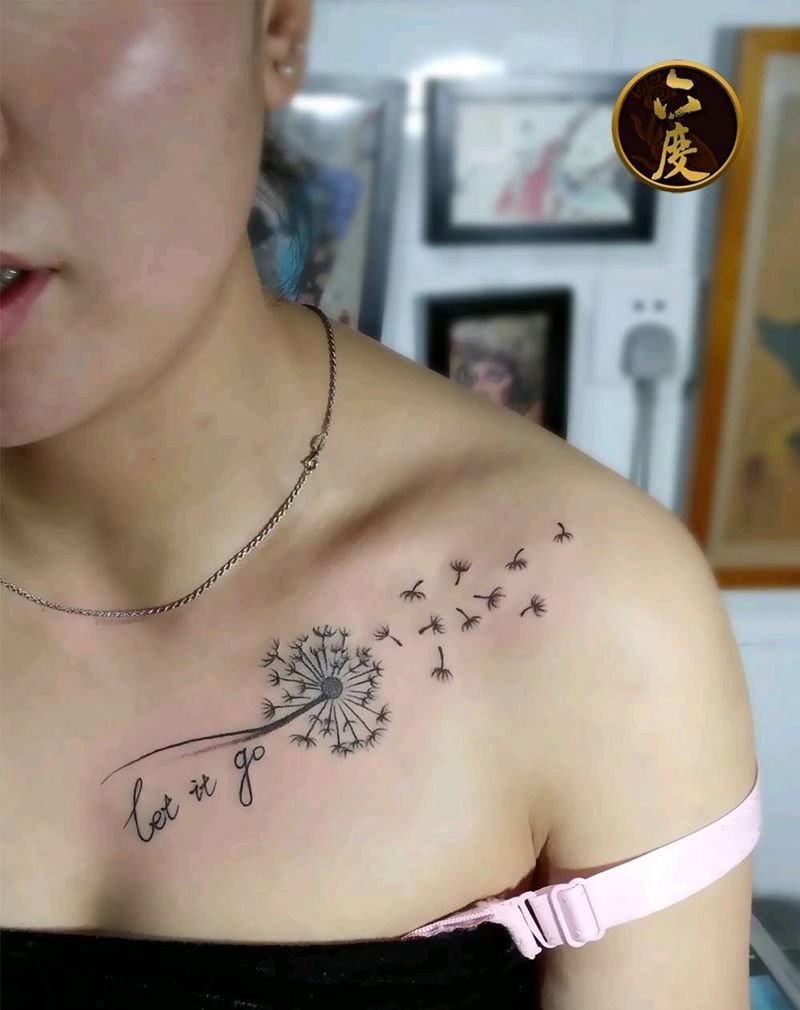 蒲公英纹身图片