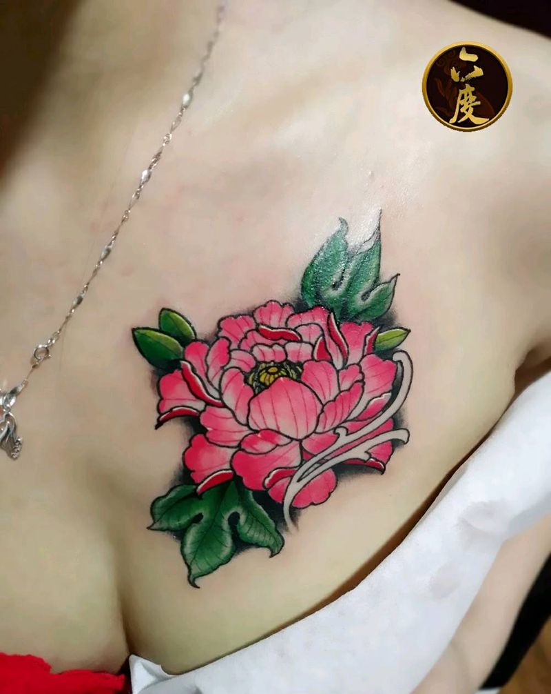 牡丹纹身图片