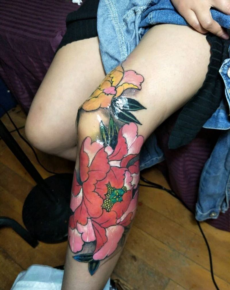 疤遮盖，现在终于很自信的穿短裙纹身图片