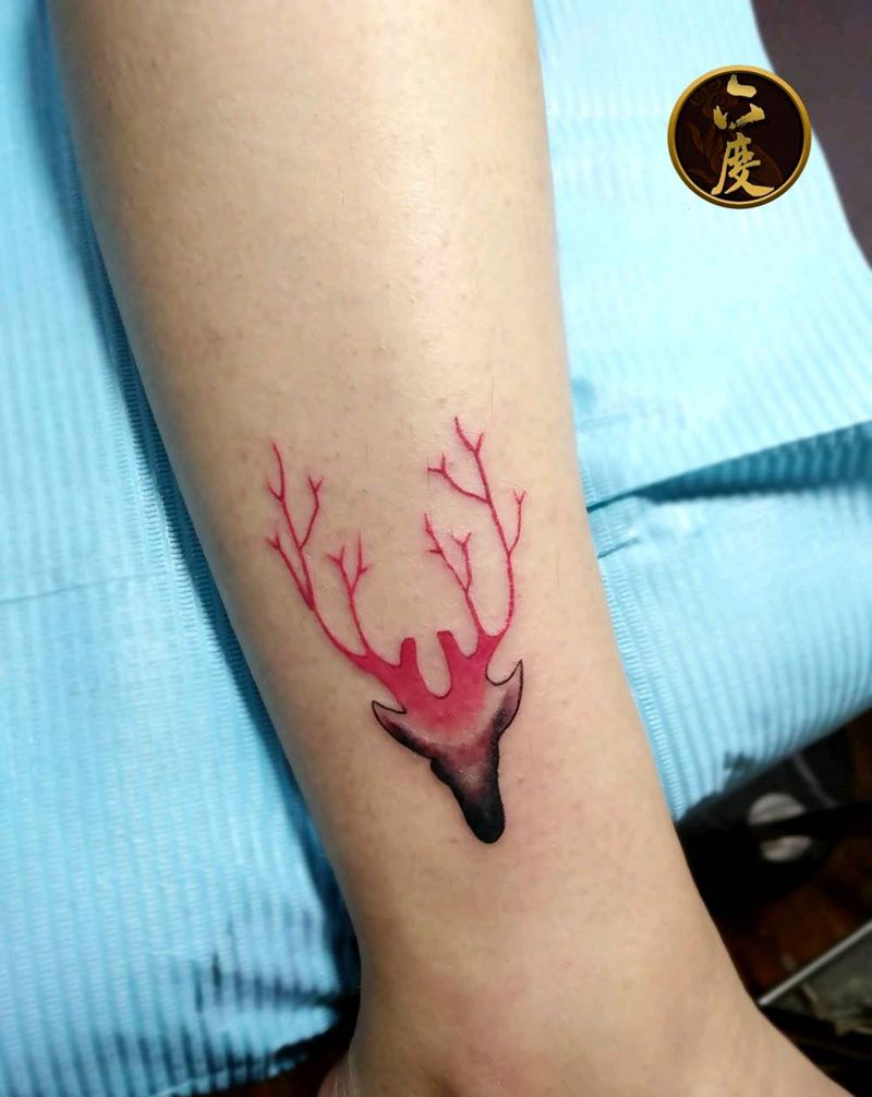 鹿纹身图片