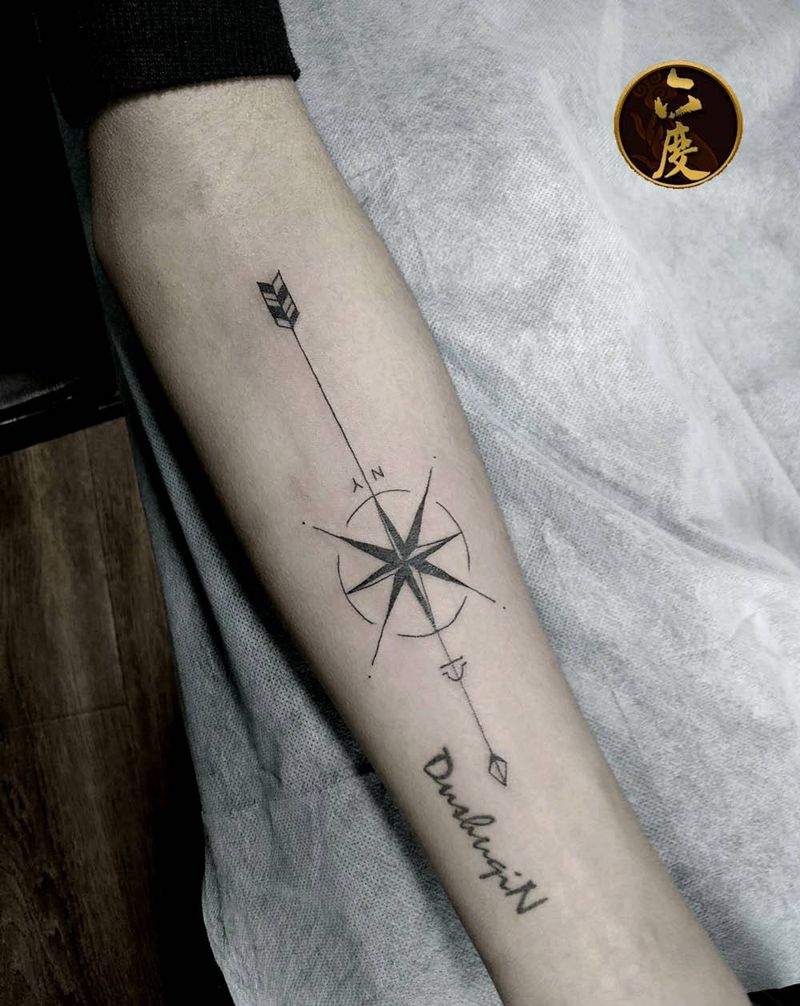 指南纹身图片
