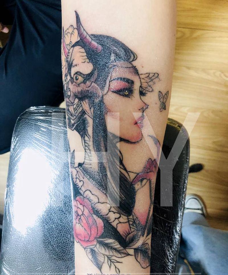 艺妓回忆录纹身图片_手臂纹身图案