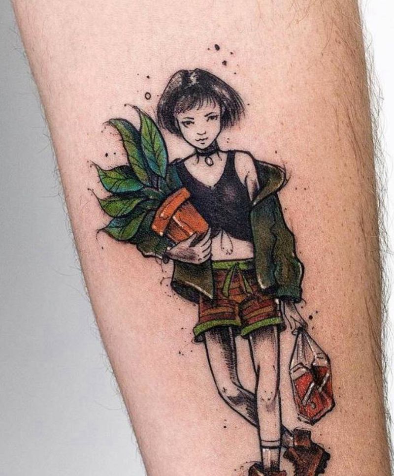 这个杀手不太冷纹身图片_New School纹身图案