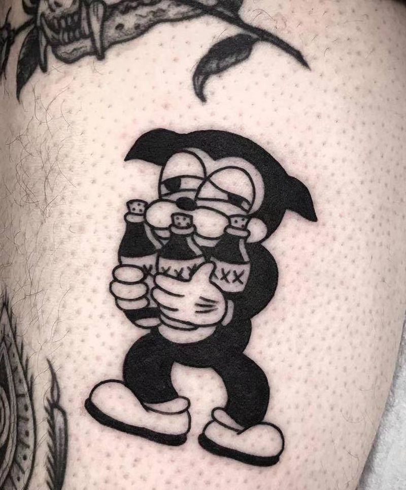 动漫系纹身图片_New School纹身图案