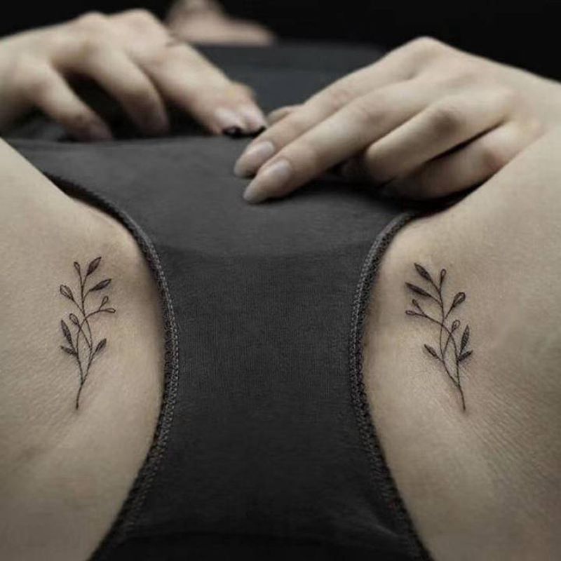 暗黑系列纹身图片_臀部腹部New School纹身图案