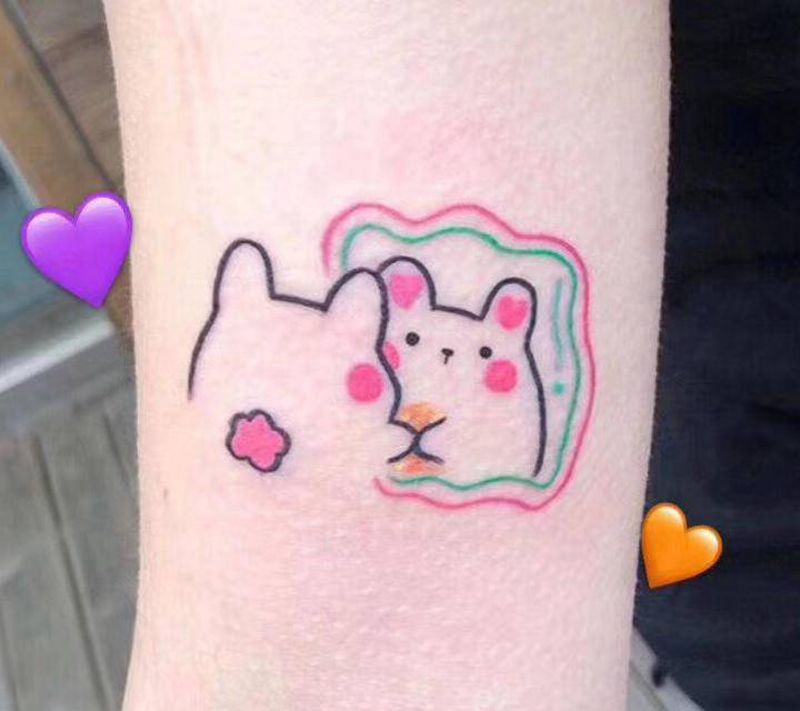 小清新纹身图片_手部手臂小清新纹身图案