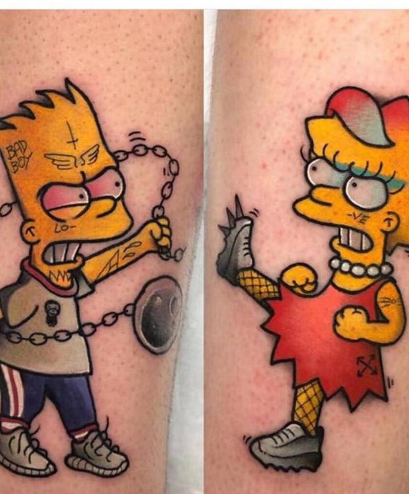 卡哇伊哦纹身图片_手臂腿部Old SchoolNew School纹身图案