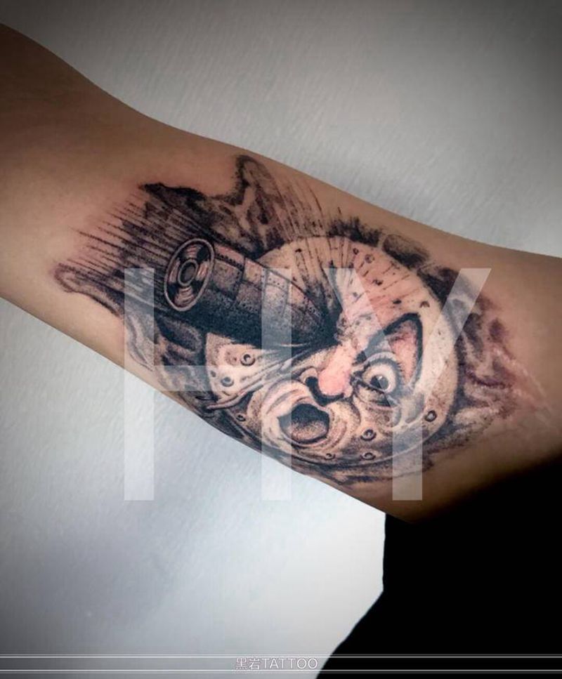 暗黑系纹身图片_欧美写实纹身图案