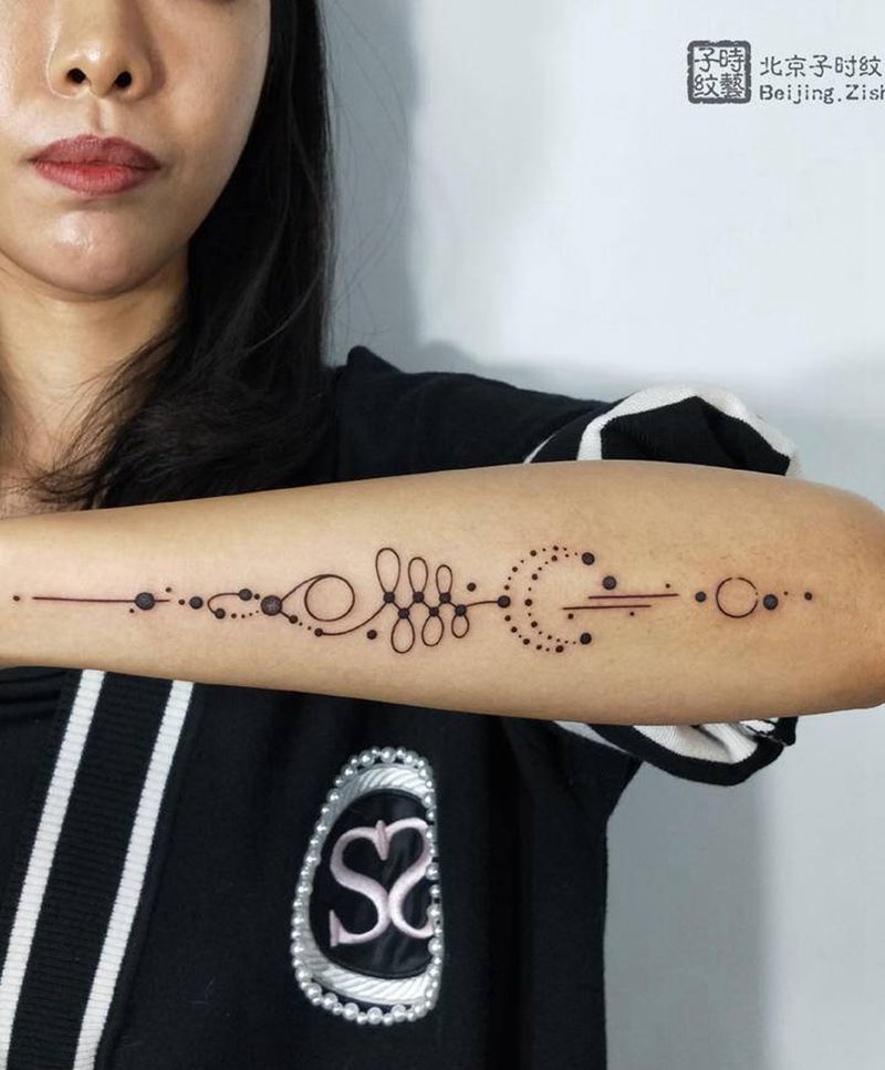 几何图案纹身图片_手臂图腾几何纹身图案