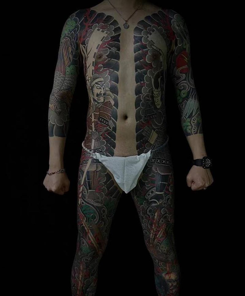全纹身图片_老传统纹身图案
